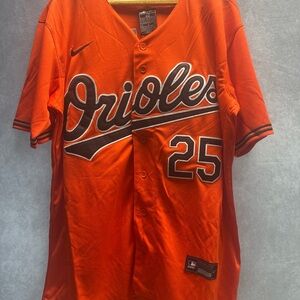 MLB Anthony Santander Orange Nike Baltimore Orioles 25 Size Medium M 40